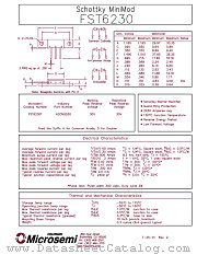 FST6230 datasheet pdf Microsemi