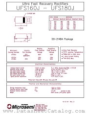 UFS170J datasheet pdf Microsemi