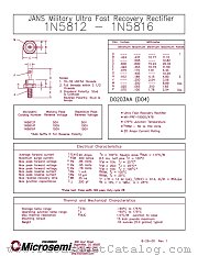 JANS1N5816 datasheet pdf Microsemi