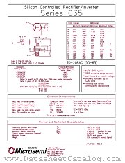 03512GXF datasheet pdf Microsemi