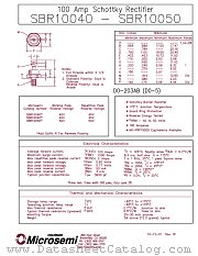 SBR10045R datasheet pdf Microsemi