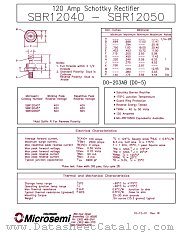 SBR12040 datasheet pdf Microsemi