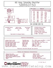 SBR60150R datasheet pdf Microsemi