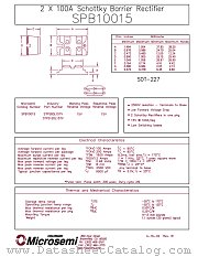 SPB10015 datasheet pdf Microsemi
