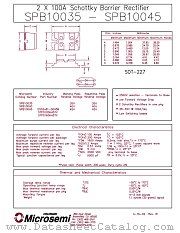 SPB10045 datasheet pdf Microsemi