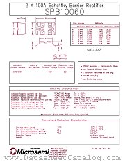 SPB10060 datasheet pdf Microsemi
