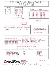 SPB16015 datasheet pdf Microsemi