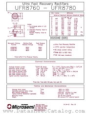 UFR8780 datasheet pdf Microsemi