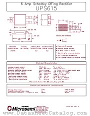 UPS615 datasheet pdf Microsemi