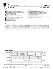 MSS0271 datasheet pdf Mosel Vitelic Corp