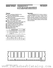 V43648S04VCTG-75 datasheet pdf Mosel Vitelic Corp