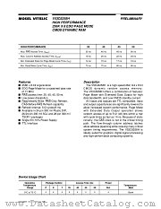 V53C8258H35 datasheet pdf Mosel Vitelic Corp