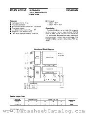 V61C5181024 datasheet pdf Mosel Vitelic Corp