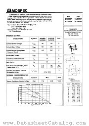 MJ15015 datasheet pdf MOSPEC Semiconductor