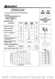 2N5879 datasheet pdf MOSPEC Semiconductor