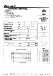 2N6339 datasheet pdf MOSPEC Semiconductor