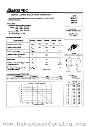 2N6497 datasheet pdf MOSPEC Semiconductor