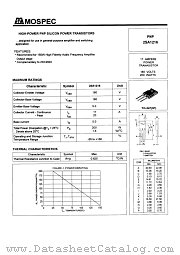 2SA1216 datasheet pdf MOSPEC Semiconductor