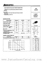 2SC2837 datasheet pdf MOSPEC Semiconductor
