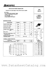 2SD313 datasheet pdf MOSPEC Semiconductor