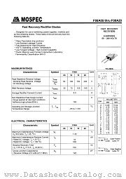 F08A20 datasheet pdf MOSPEC Semiconductor