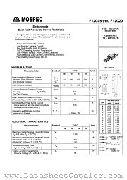 F12C15 datasheet pdf MOSPEC Semiconductor