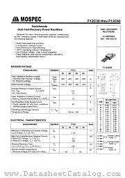 F12C30 datasheet pdf MOSPEC Semiconductor