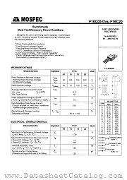 F16C15 datasheet pdf MOSPEC Semiconductor