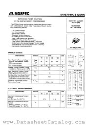 S10S100 datasheet pdf MOSPEC Semiconductor