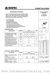 S15A50 datasheet pdf MOSPEC Semiconductor
