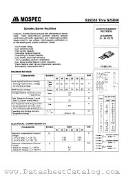 S25D40 datasheet pdf MOSPEC Semiconductor