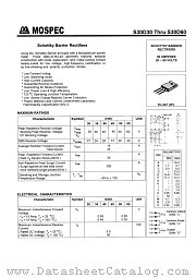 S30D50 datasheet pdf MOSPEC Semiconductor