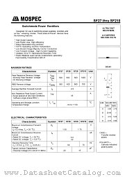 SF29 datasheet pdf MOSPEC Semiconductor