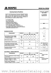 SR203 datasheet pdf MOSPEC Semiconductor