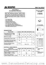 SR39 datasheet pdf MOSPEC Semiconductor