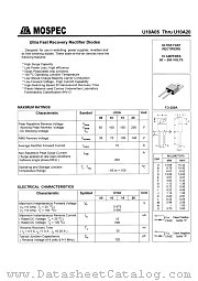 U10A20 datasheet pdf MOSPEC Semiconductor