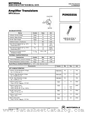 P2N2222 datasheet pdf Motorola