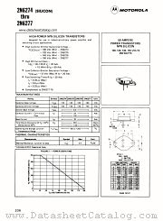 2N6275 datasheet pdf Motorola