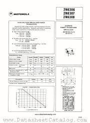 2N6306 datasheet pdf Motorola