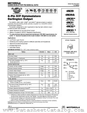 4N31 datasheet pdf Motorola