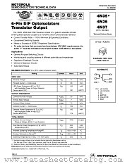 4N37 datasheet pdf Motorola
