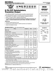 4N38 datasheet pdf Motorola