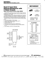 MC74HC257N datasheet pdf Motorola