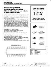 74LCX374 datasheet pdf Motorola