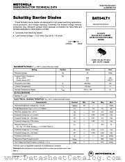 BAT54LT1 datasheet pdf Motorola