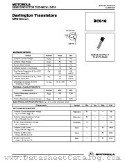 BC618 datasheet pdf Motorola