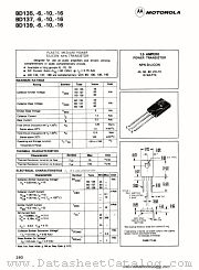 BD135-10 datasheet pdf Motorola