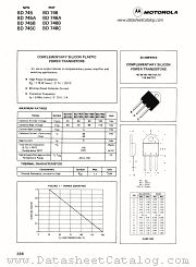 BD746C datasheet pdf Motorola