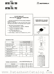 BF790 datasheet pdf Motorola