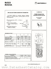 BU323 datasheet pdf Motorola
